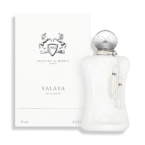 Parfums de Marly Valaya - Fragancia floral frutal con aldehídos, flores blancas y almizcle.