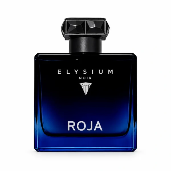 Frasco de Roja Elysium Noir Eau de Parfum de 100 ml sobre fondo blanco.